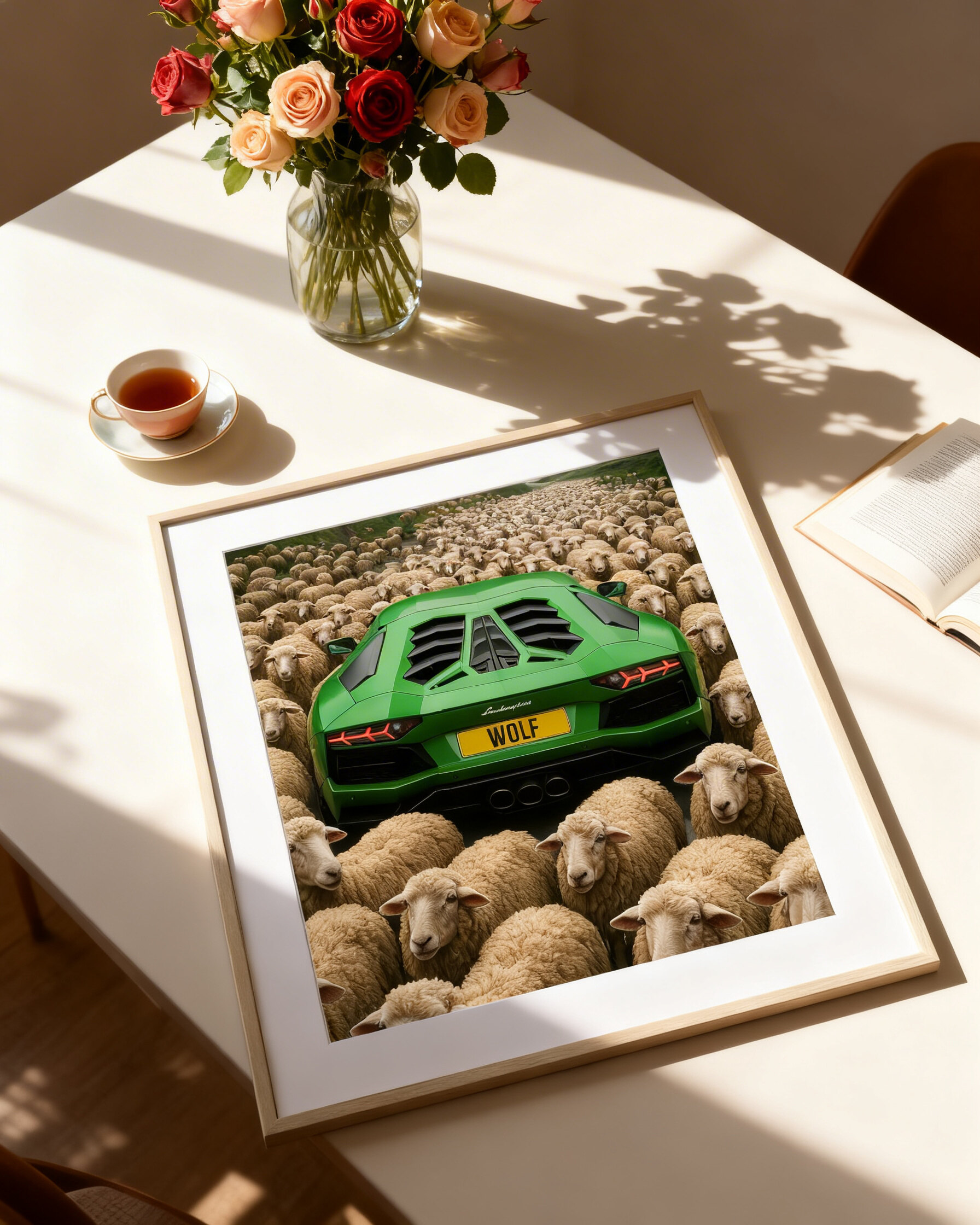 Wolf Among Sheep – Alpha Mindset Motivational Poster | Digital Download