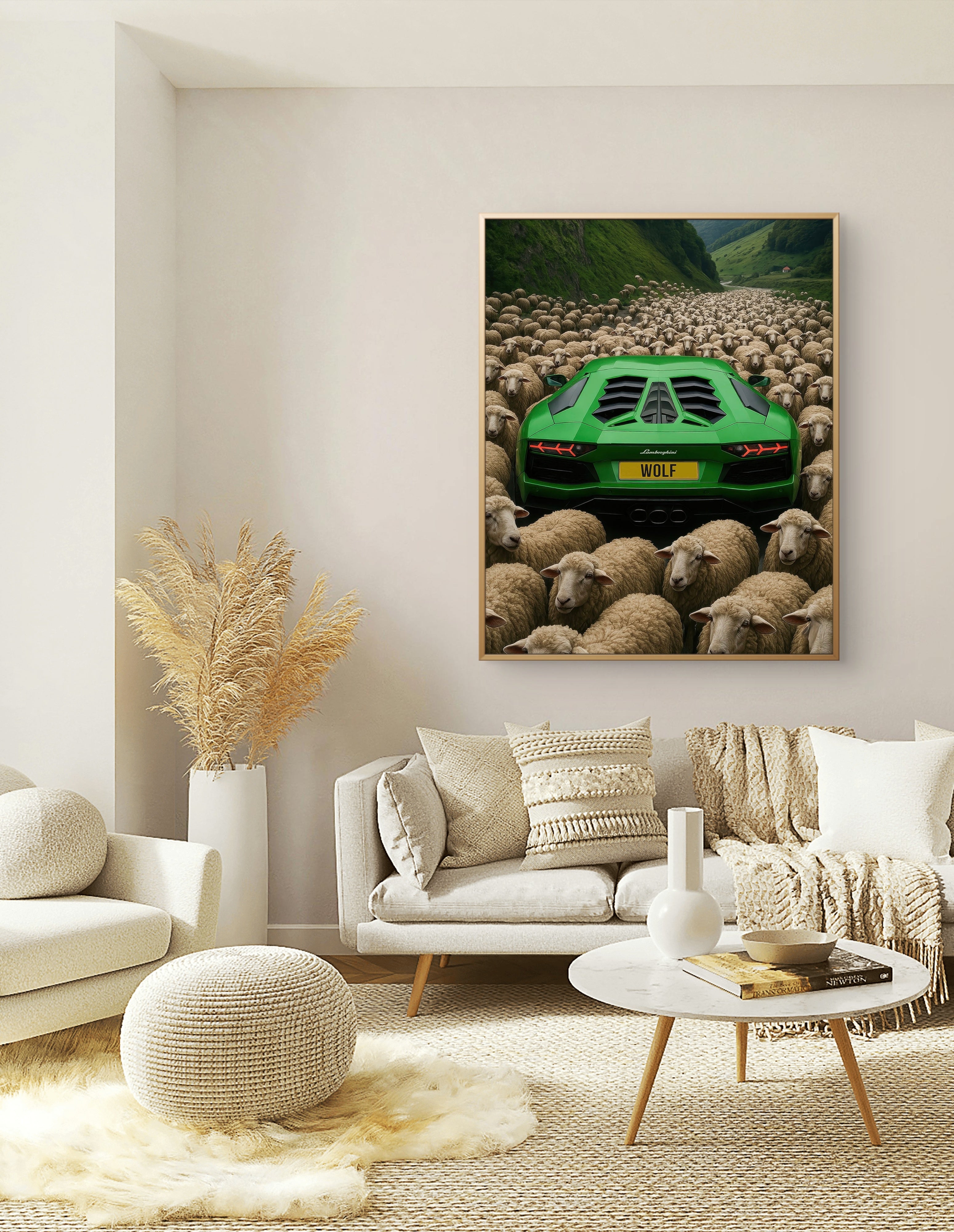 Wolf Among Sheep – Alpha Mindset Motivational Poster | Digital Download