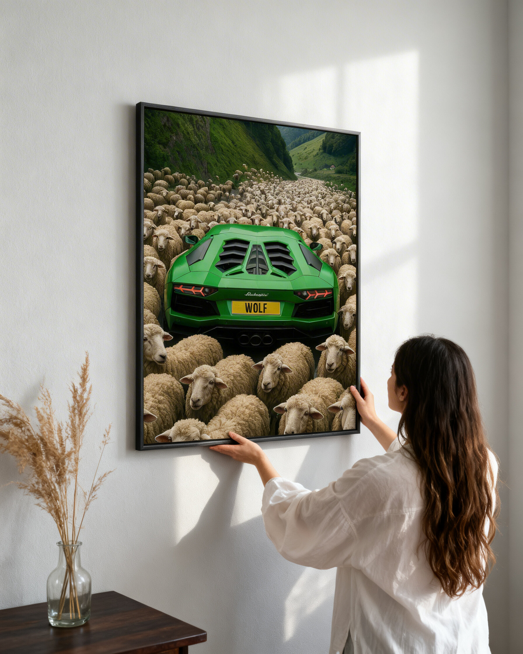 Wolf Among Sheep – Alpha Mindset Motivational Poster | Digital Download