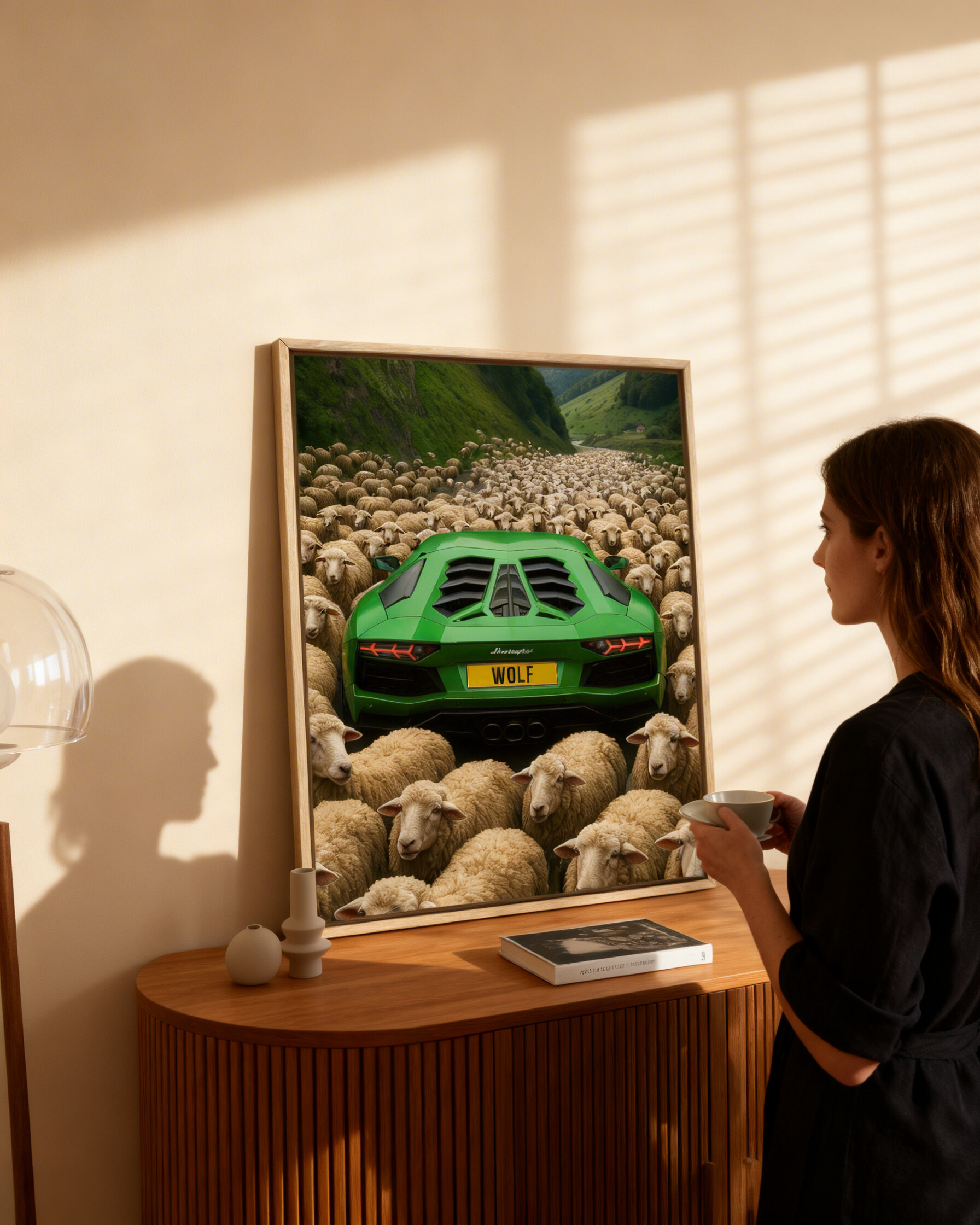 Wolf Among Sheep – Alpha Mindset Motivational Poster | Digital Download