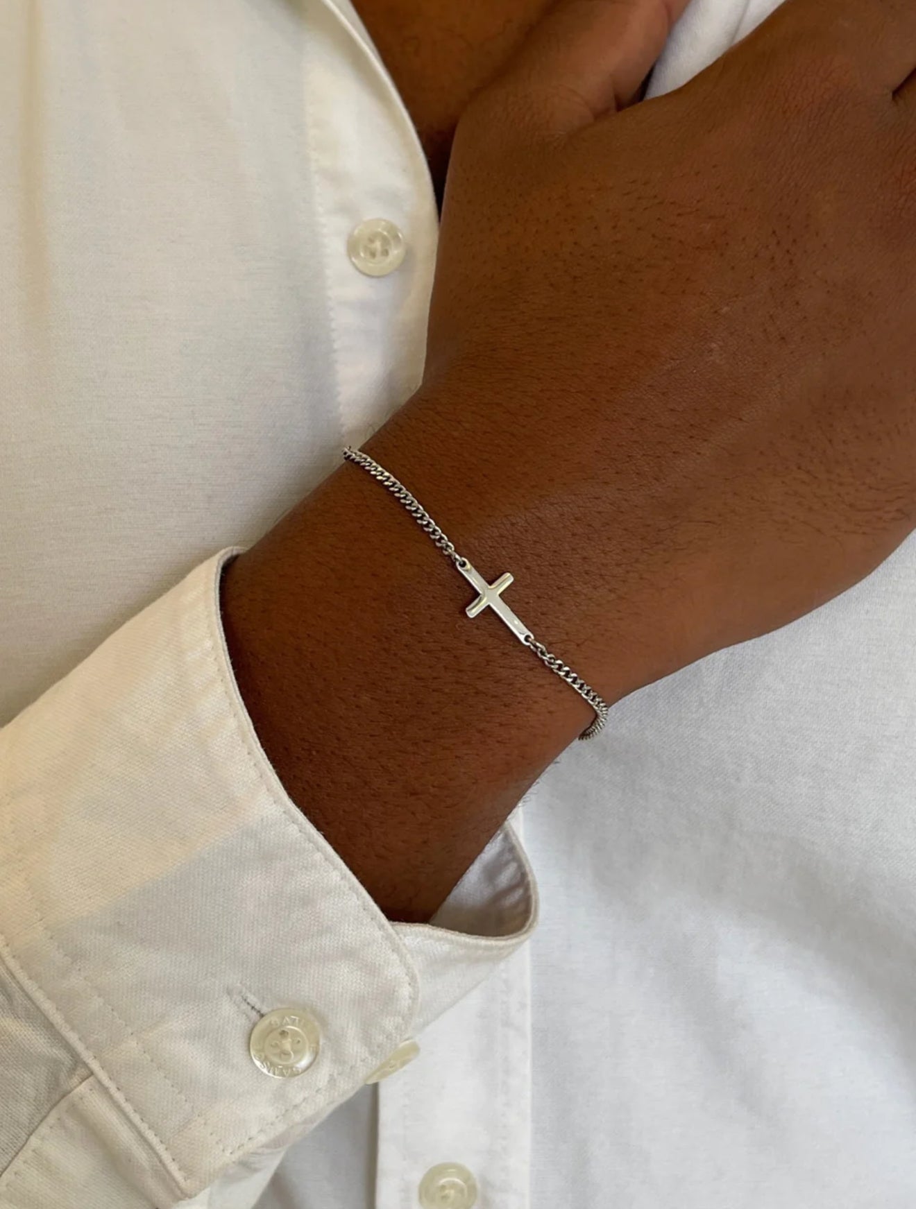 CROSS BRACELET | SILVER