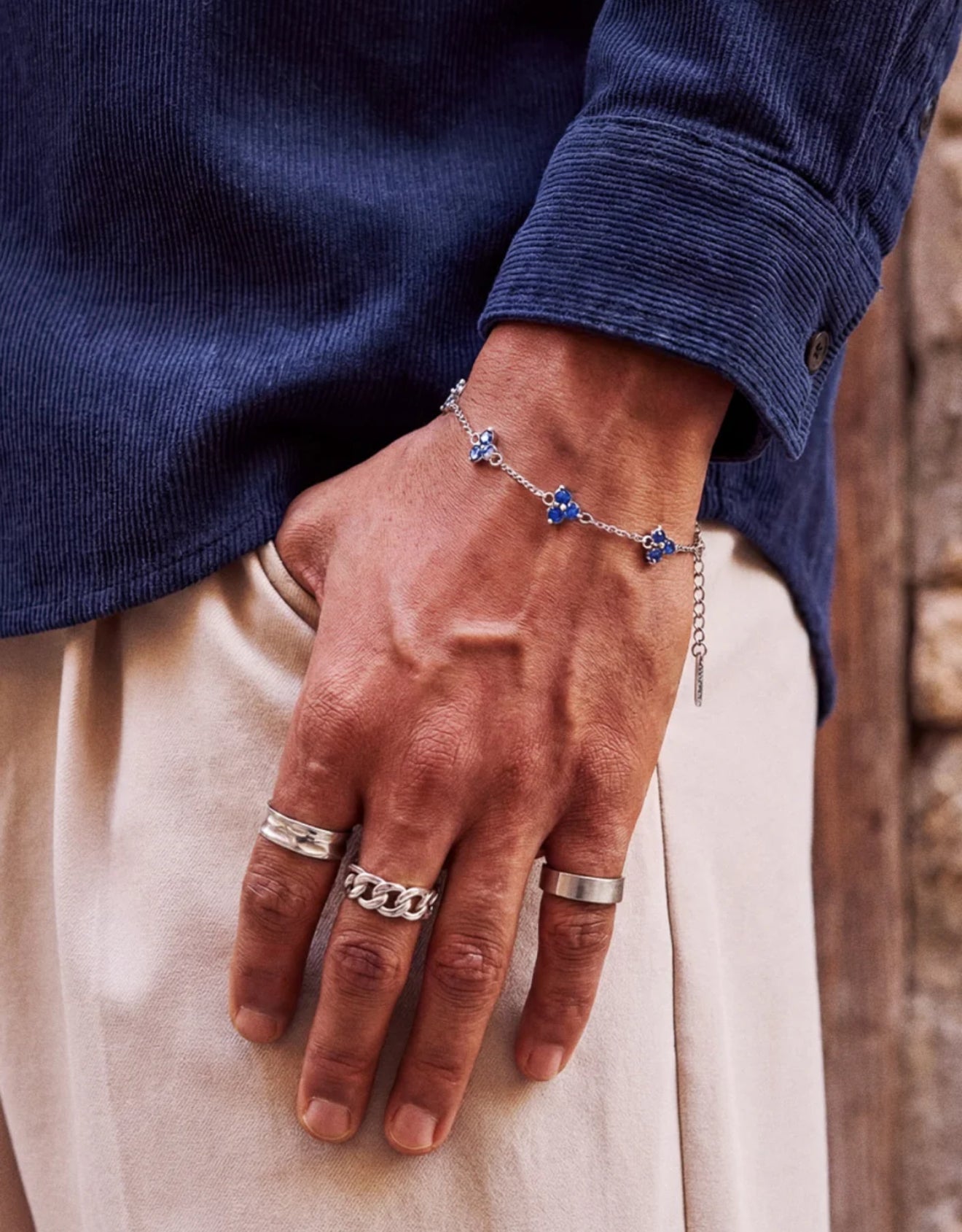 CLOVER BRACELET SET | Silver
