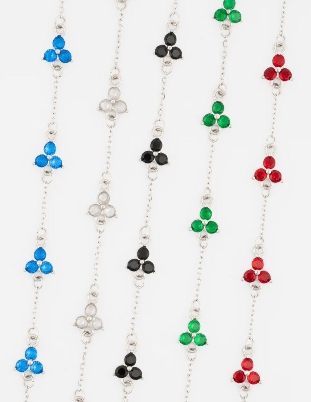 CLOVER BRACELET SET | Silver