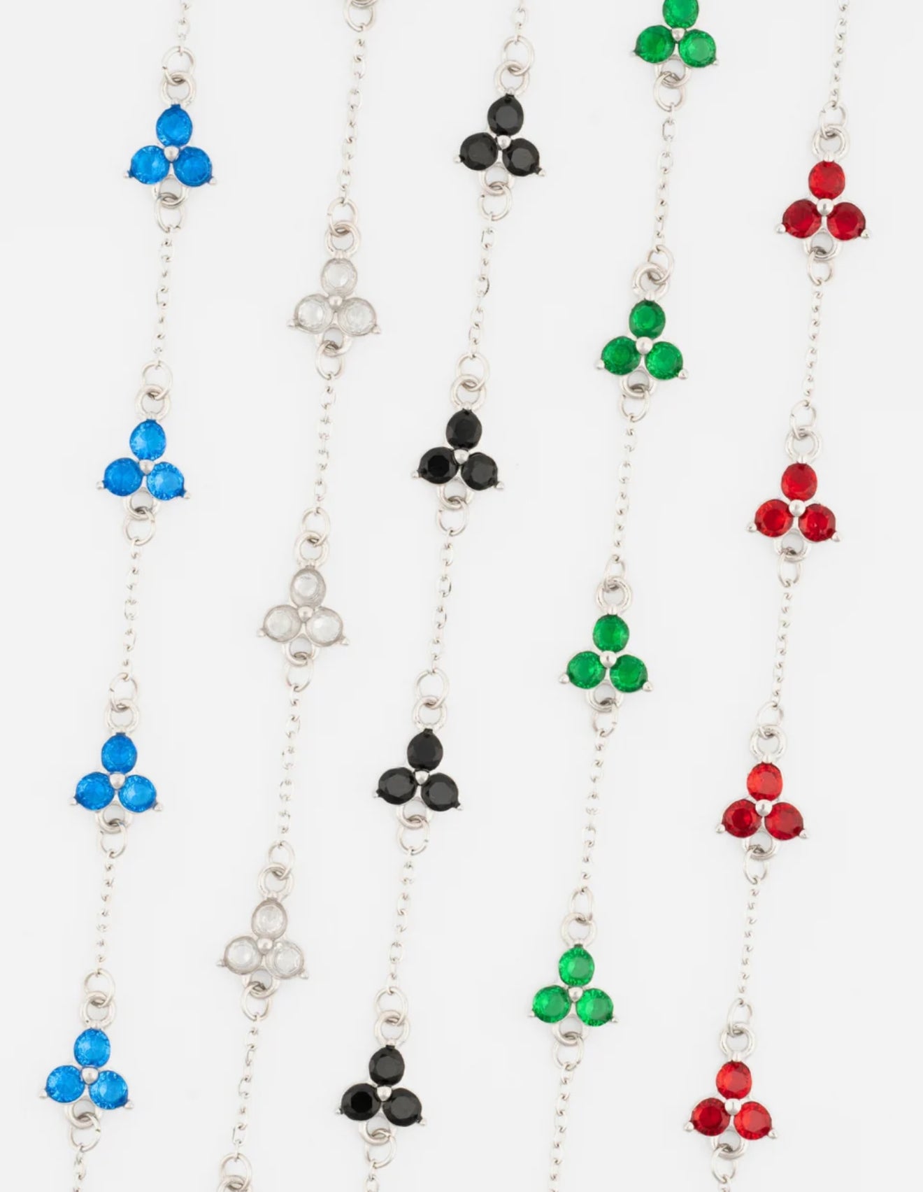 CLOVER BRACELET SET | Silver