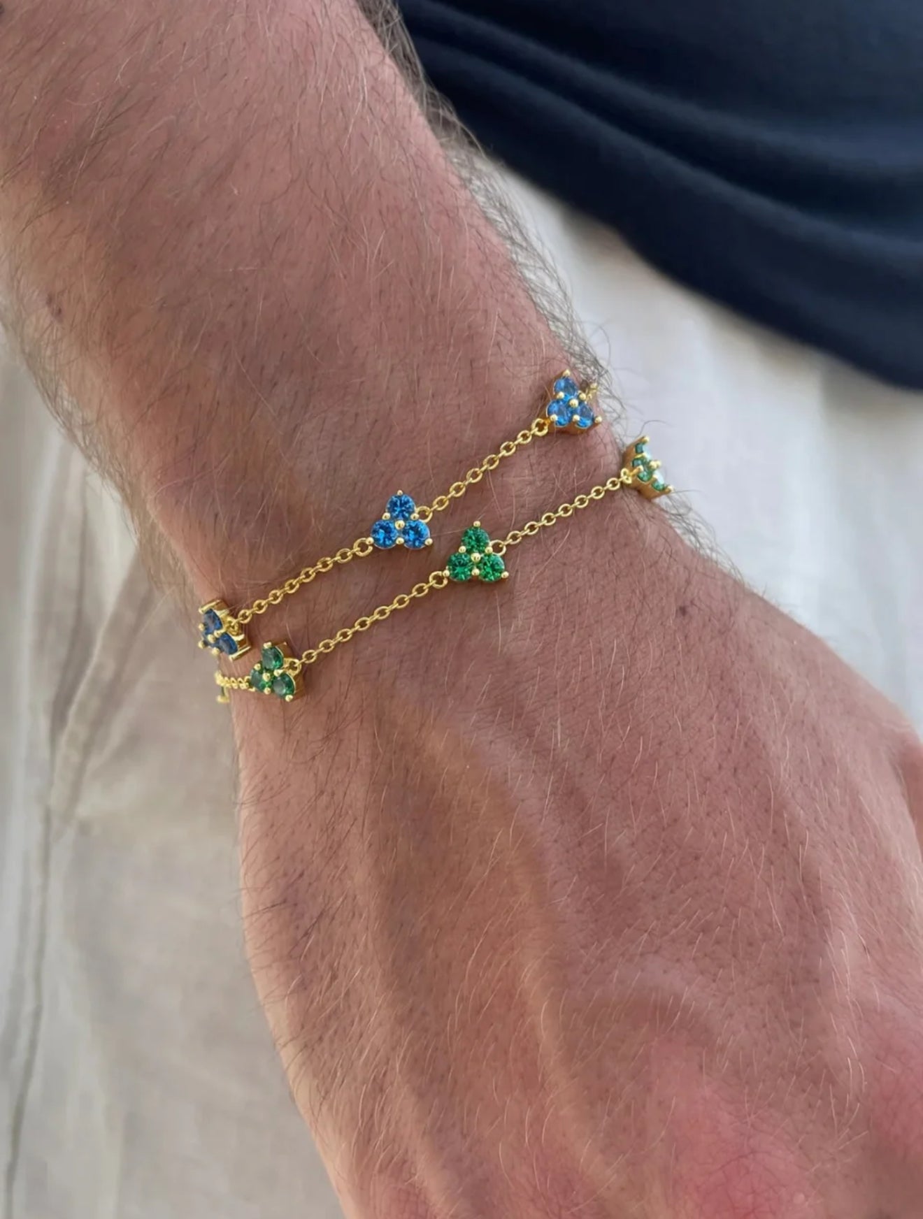 CLOVER BRACELET SET | 18K Gold