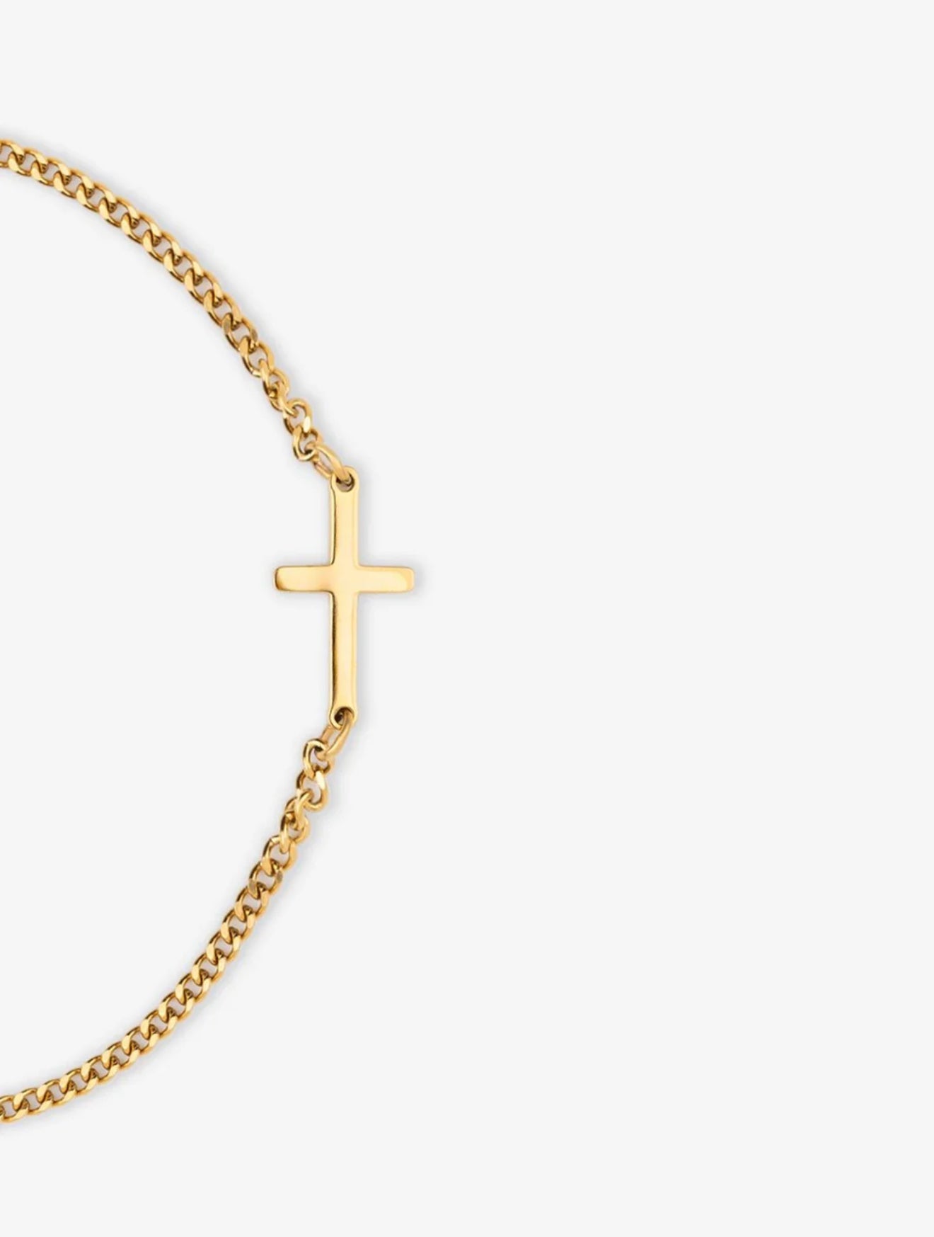 CROSS BRACELET | 18K Gold
