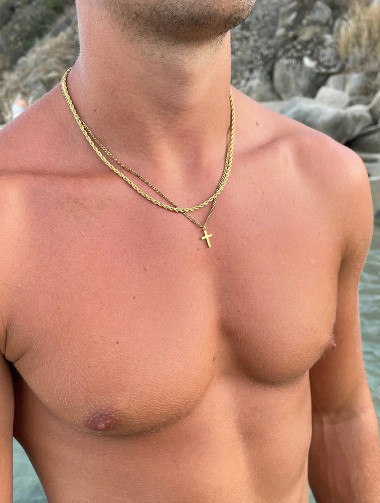 CROSS CHAIN | 18K Gold
